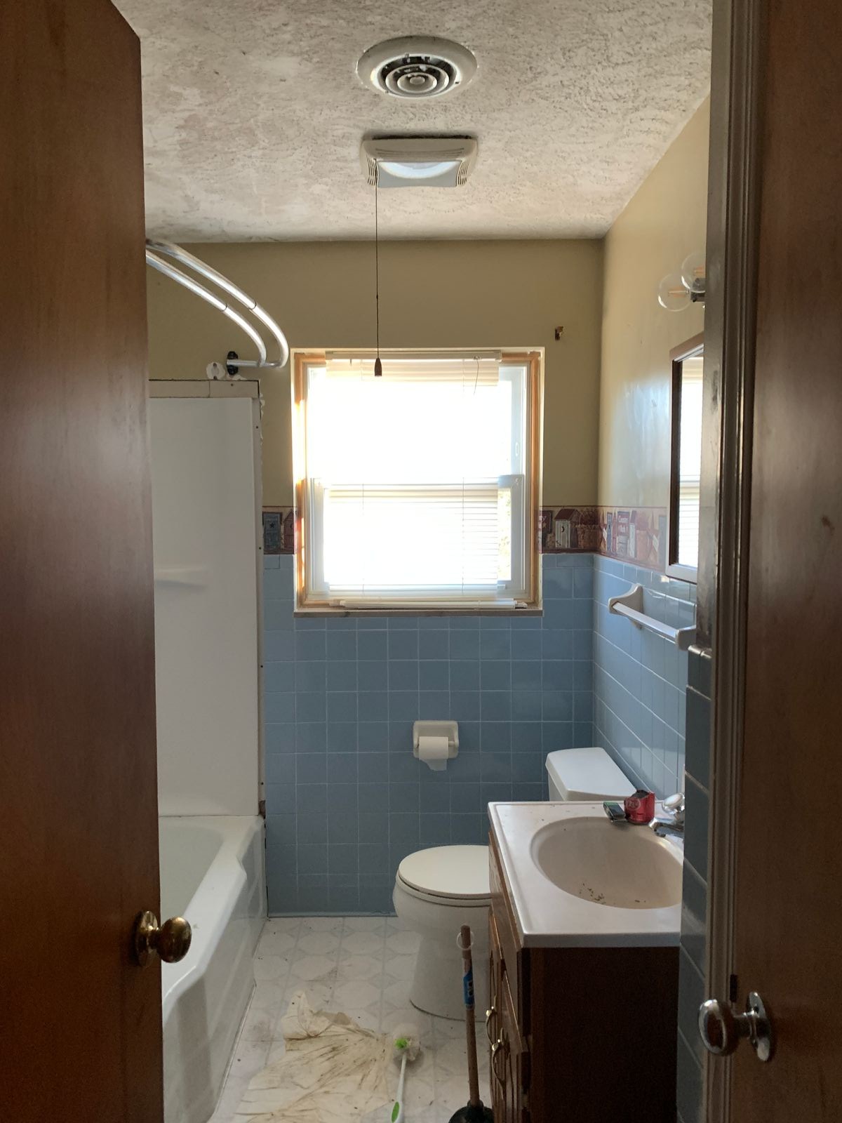 Bathroom before restoration